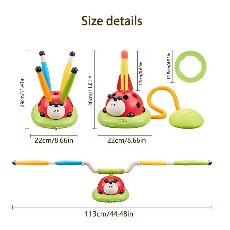 Ladybug toy three-in-one