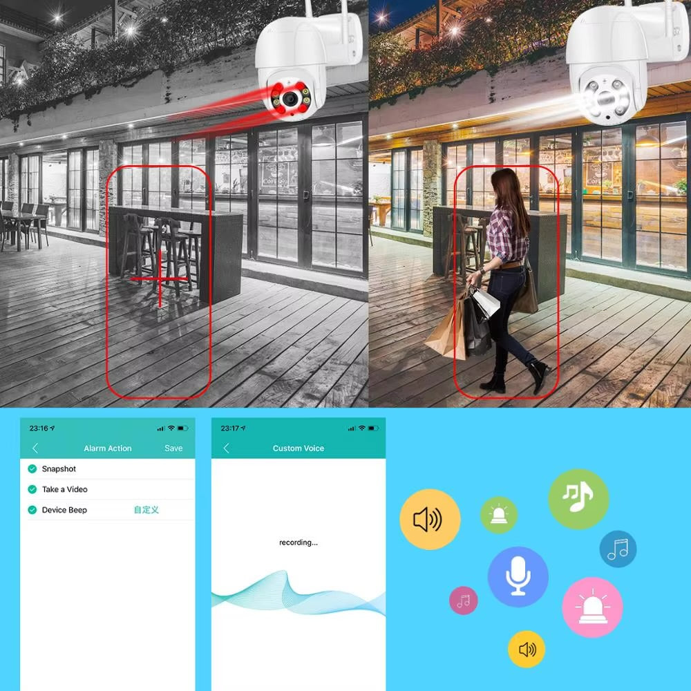 8 million full-color WiFi surveillance camera