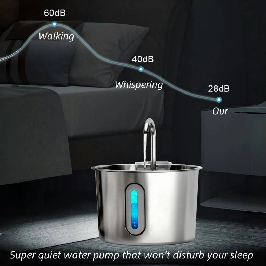 stainless steel pet water feeder