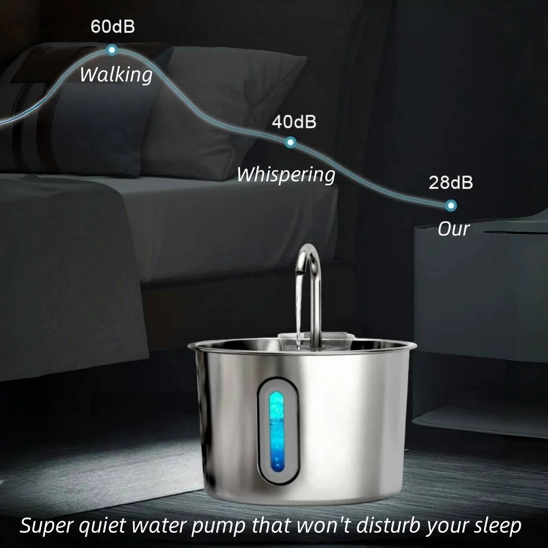 stainless steel pet water feeder