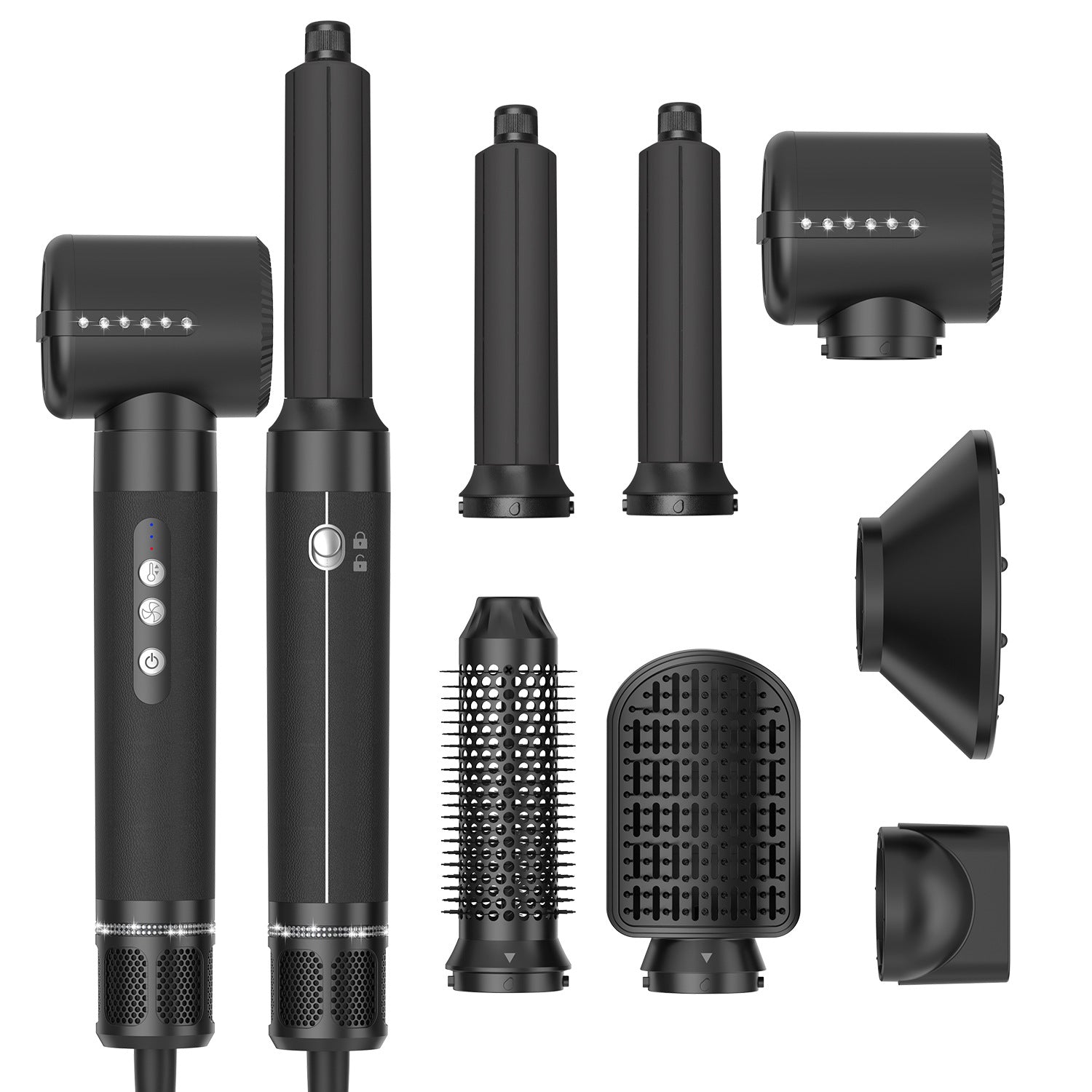 7 in 1 Hair dryer Negative Ion curling