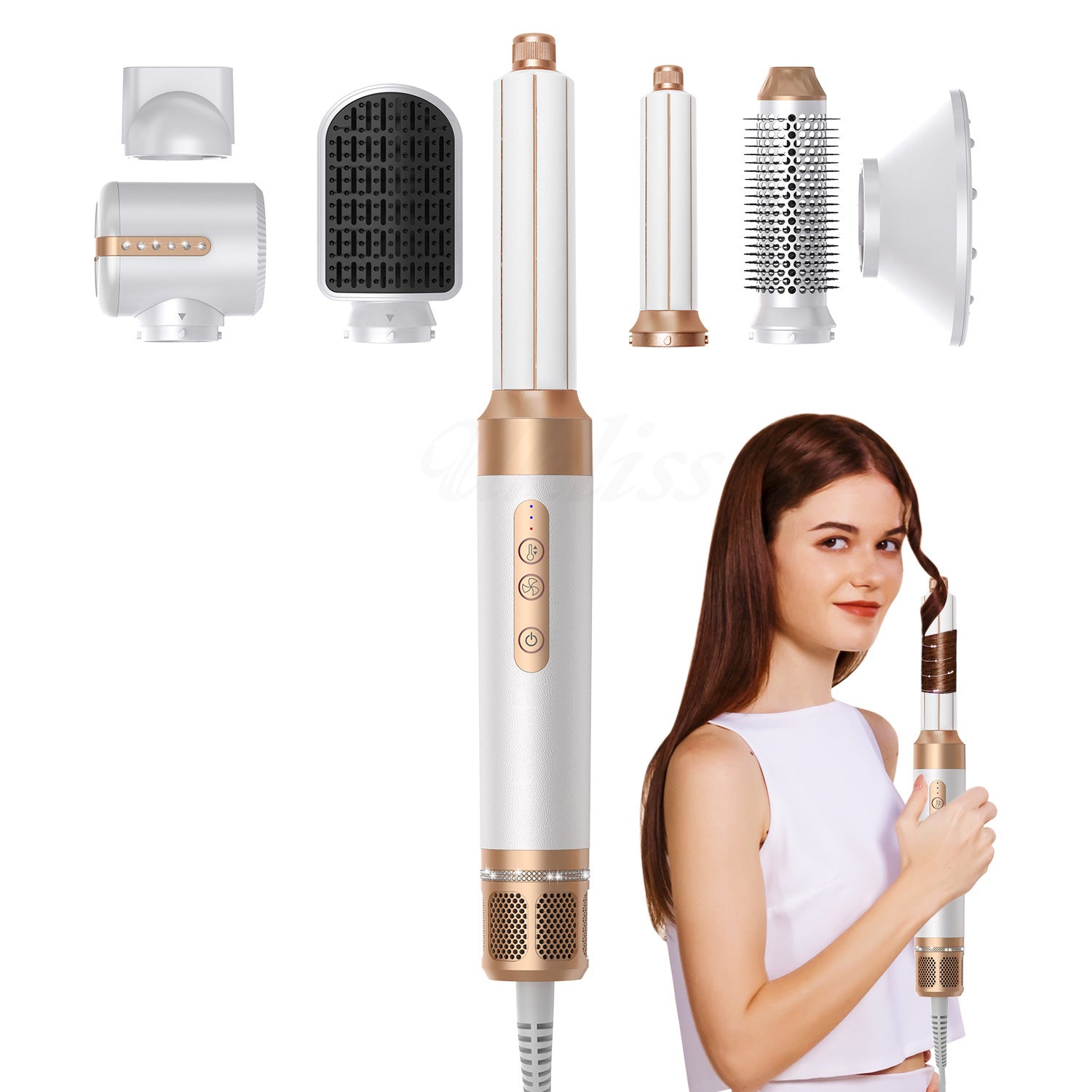 7 in 1 Hair dryer Negative Ion curling