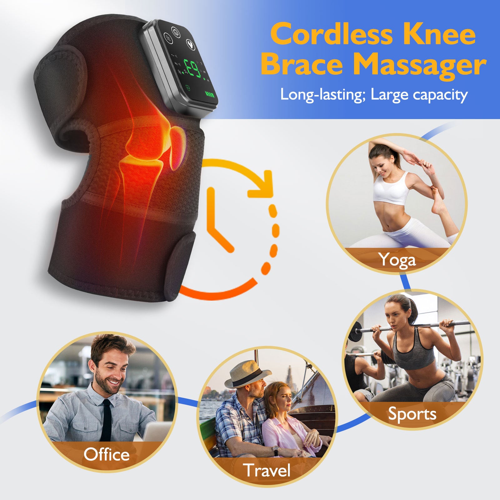 Heating knee pad