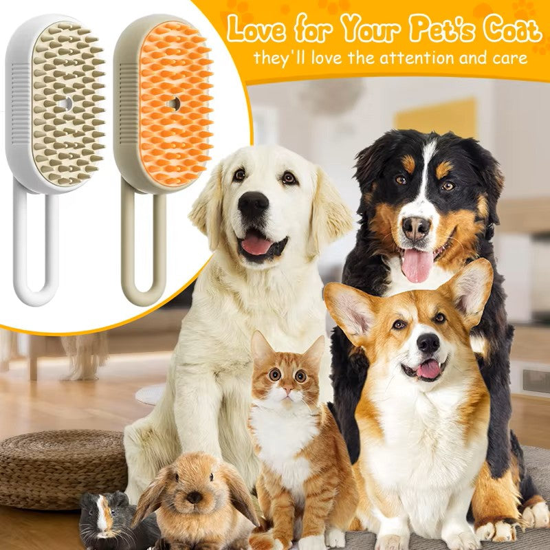 Electric Steam Spray Brush for Cats and Dogs