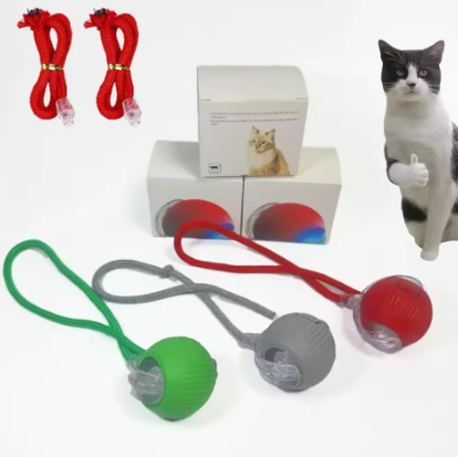 Cat Ball Toy with Rope